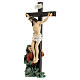 Jesus on the cross with Mary at his feet scene 9 cm s6