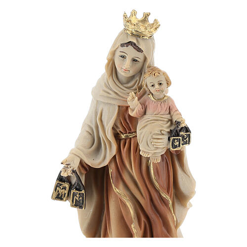 Our Lady Mount Carmel statue in resin 14 cm 2