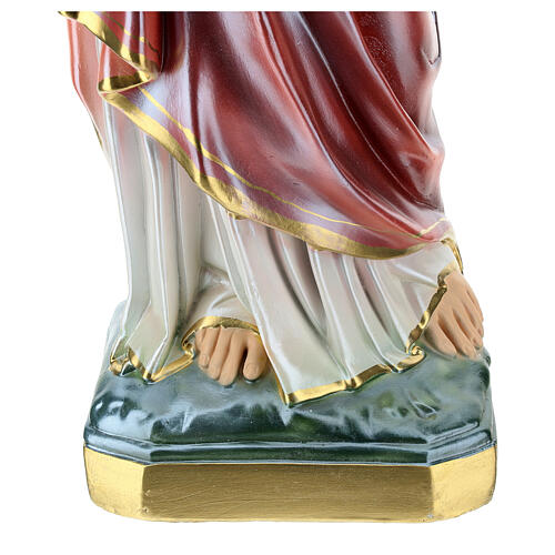 Estatua Sagrado Corazón de Jesús yeso nacarado 60 cm 4