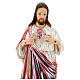 Sacred Heart of Jesus statue 60 cm, in mother of pearl plaster s2