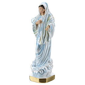 Mother-of-pearl plaster statue of Our Lady of Medjugorje 20 cm