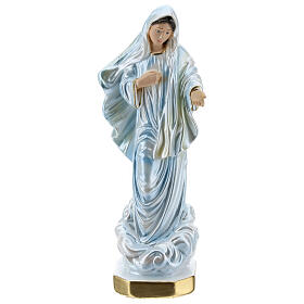 Our Lady Queen of Peace plaster statue 20 cm mother of pearl