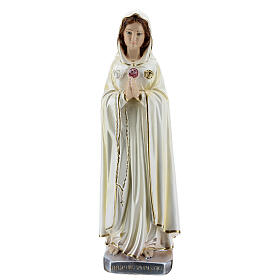 Statue of Rosa Mystica in mother of pearl plaster 30 cm