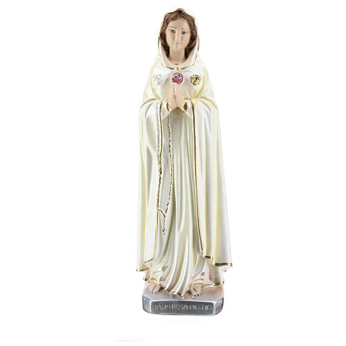 Statue of Rosa Mystica in mother of pearl plaster 30 cm 1
