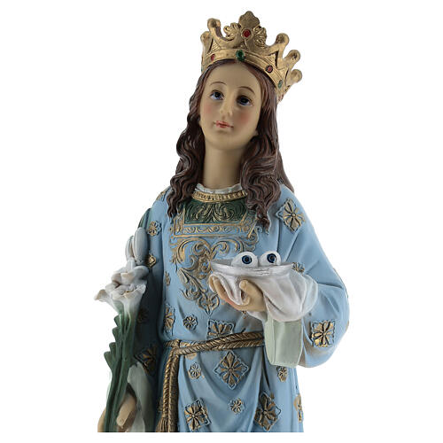 Estatua Santa Lucía de Siracusa resina 30 cm 2