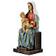 Vierge assise avec Enfant Jésus résine 20 cm s2
