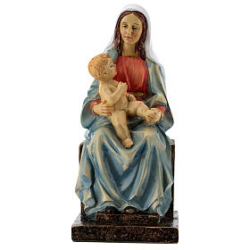 Madonna seduta con Bambino resina 20 cm