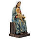 Mary sitting with Child Jesus statue in resin 20 cm s3