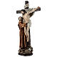 Statue Heiliger Franziskus mit Jesus am Kreuz aus Harz, 30 cm s2