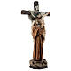 Statue Heiliger Franziskus mit Jesus am Kreuz aus Harz, 30 cm s3