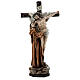 Statue Saint François dépose Jésus de la Croix résine 30 cm s1