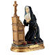 Sainte Rita prière à genoux statue résine 20 cm s3