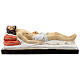 Estatua Cristo muerto en cama resina 30 cm s1