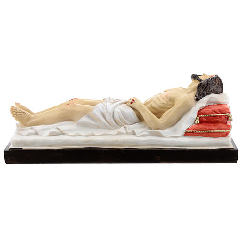 Statua Cristo morto su letto resina 30 cm 5