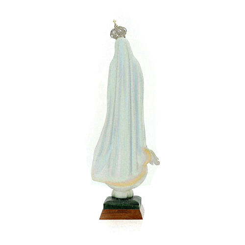 Estatua Virgen de Fátima pintada resina vacía 65 cm 6