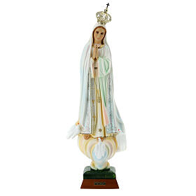 Statue Notre-Dame de Fatima peinte résine creuse 65 cm