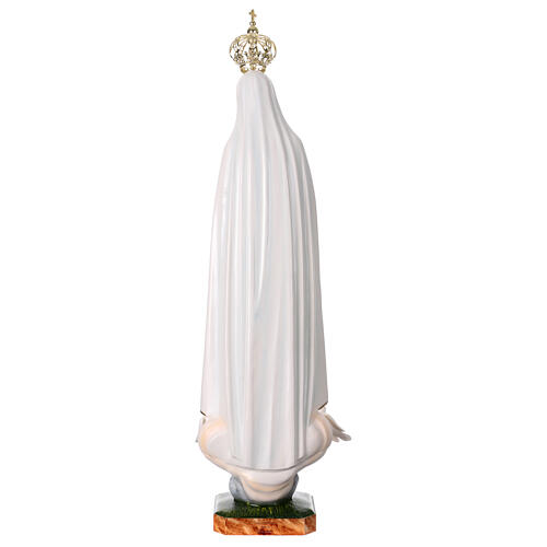 Estatua Virgen de Fátima resina vacía 85 cm pintada a mano 11