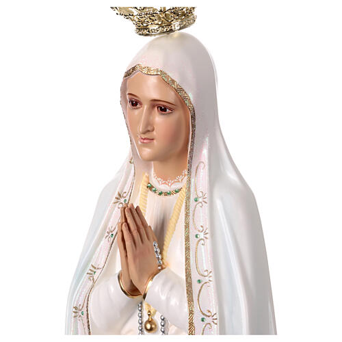 Statue Notre-Dame de Fatima résine creuse 85 cm peinte à la main 5