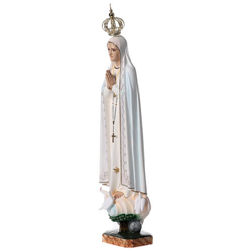 Statua Madonna di Fatima resina vuota 85 cm dipinta a mano 3