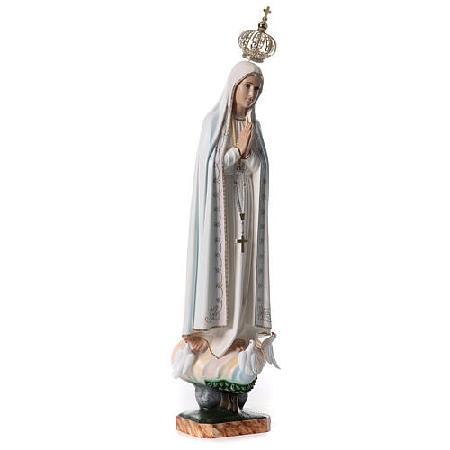 Statua Madonna di Fatima resina vuota 85 cm dipinta a mano 5