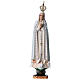 Statua Madonna di Fatima resina vuota 85 cm dipinta a mano s1
