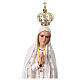 Statua Madonna di Fatima resina vuota 85 cm dipinta a mano s2