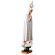 Statua Madonna di Fatima resina vuota 85 cm dipinta a mano s6
