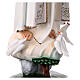 Imagem Nossa Senhora de Fátima resina vazia 85 cm pintada à mão s10