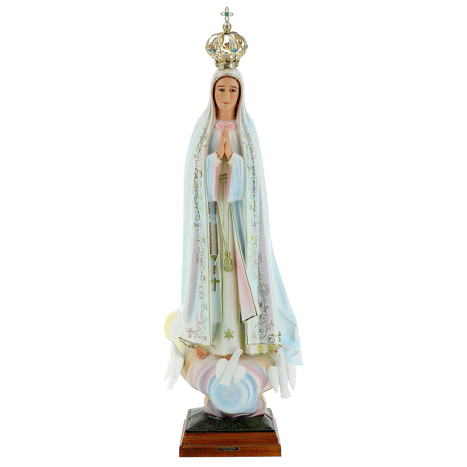 Fatima statue in hollow resin 85 cm hand painted | online sales on ...