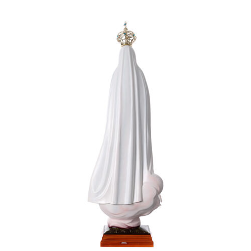 Statue Notre-Dame de Fatima résine creuse peinte à la main 100 cm 10