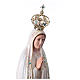 Statue Notre-Dame de Fatima résine creuse peinte à la main 100 cm s8