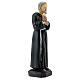 Padre Pio with hand on the heart resin statue 12 cm s3