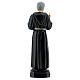 Padre Pio with hand on the heart resin statue 12 cm s4