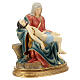 Vatican Pietà with golden base resin statue 21 cm s3