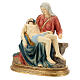 Pieta statue Vatican model golden base in resin 21 cm s2