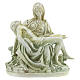 Piedad Miguel Ángel efecto mármol estatua resina 19 cm s1