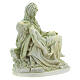 Estatua Piedad Vaticana color mármol resina 9 cm s3