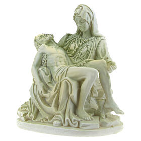 Statue Pietà couleur marbre résine 9 cm