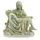 Statue Pietà couleur marbre résine 9 cm s1