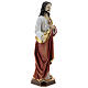 Jesús Sagrado Corazón blanco rojo oro estatua resina 30 cm s3