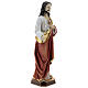 Gesù Sacro Cuore bianco rosso oro statua resina 30 cm s3