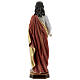Gesù Sacro Cuore bianco rosso oro statua resina 30 cm s4
