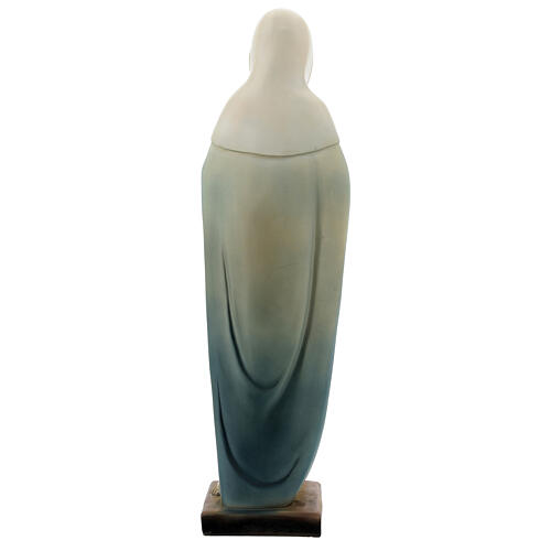 Estatua Sagrado Corazón de María velo blanco resina 30 cm 4
