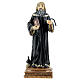St Benedict of Nursia statue with Rule book resin 13 cm s1