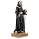 St Benedict of Nursia statue with Rule book resin 13 cm s3