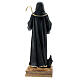 St. Benedict with crow resin statue 21 cm s4