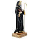 Statua San Benedetto corvo resina 21 cm s3