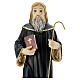 St. Benedict with crow resin statue 32 cm s2