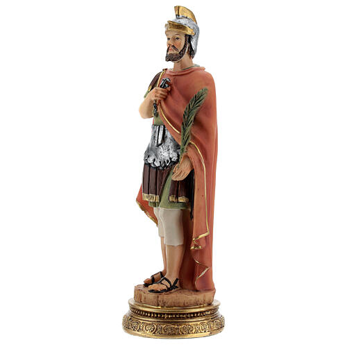 Statue aus Harz St. Kosmas in römischen Gewändern, 15 cm 2