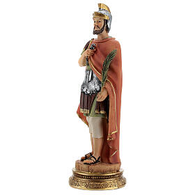 St Cosmas statue Roman soldier uniform resin 15 cm